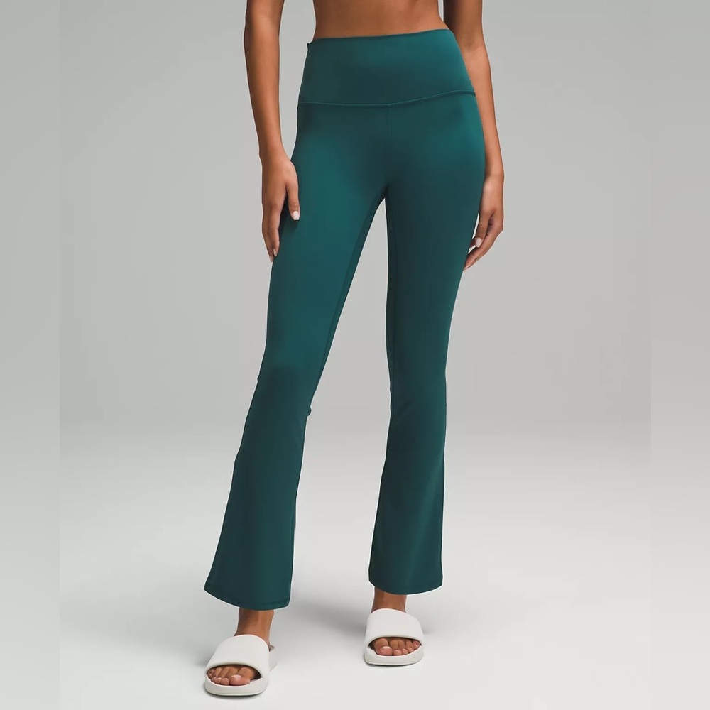 lululemon align high-rise mini-flared pant *extra short* in storm teal